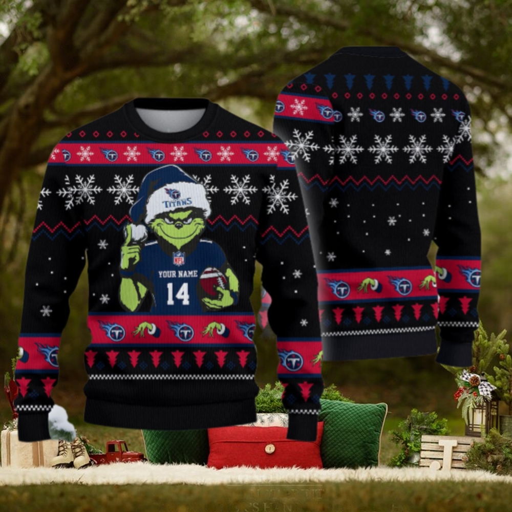 Tennessee Titans Custom Chrismas Ugly Sweater Tennessee Titans Custom Chrismas Ugly Sweater
