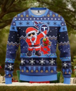 Tennessee Titans Dabbing Santa Claus Ugly Christmas Sweater