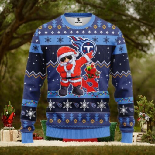 Tennessee Titans Dabbing Santa Claus Ugly Christmas Sweater