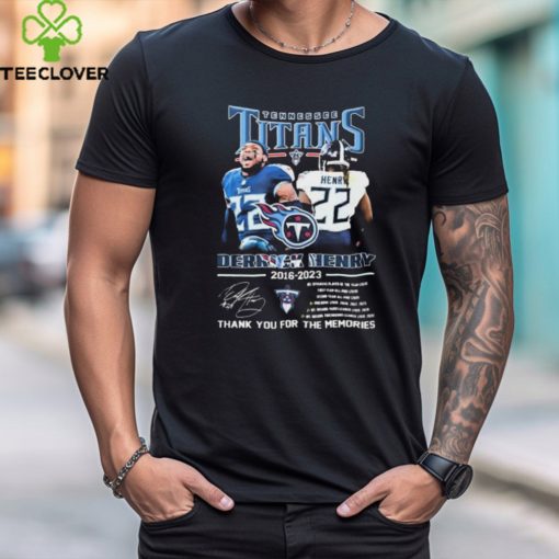 Tennessee Titans Derrick Henry 2016 2023 Thank You For The Memories Signatures Shirts