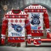 Tennessee Titans Fans Logo Snowflake Pattern Ugly Christmas Sweater Red