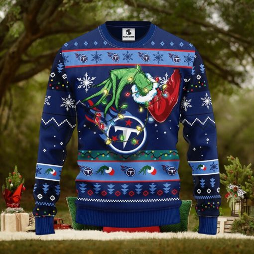 Tennessee Titans Grinch Christmas Ugly Sweater