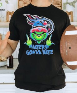 Tennessee Titans Grinch Middle Finger Haters Gonna Hate Logo Shirt