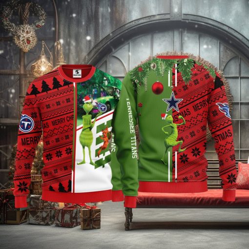 Tennessee Titans Grinch & Scooby Doo Christmas Ugly Sweater