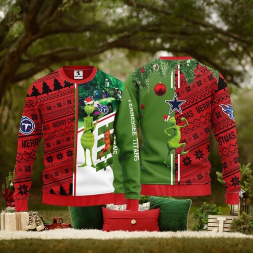 Tennessee Titans Grinch & Scooby Doo Christmas Ugly Sweater