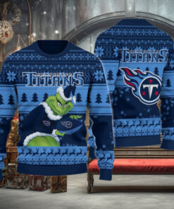 Tennessee Titans Grinch Ugly Christmas Sweater