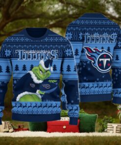 Tennessee Titans Grinch Ugly Christmas Sweater