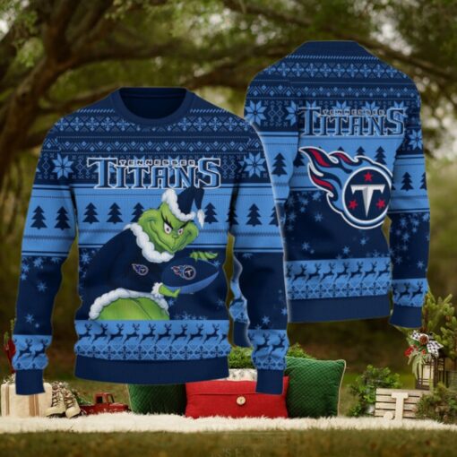 Tennessee Titans Grinch Ugly Christmas Sweater
