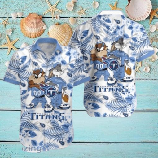 Tennessee Titans Hawaiian Shirt Taz and Bugs For NFL Team