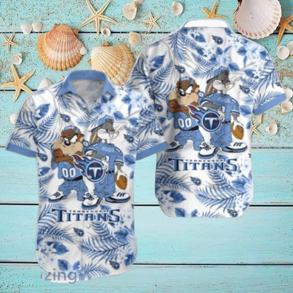 Tennessee Titans Hawaiian Shirt Taz and Bugs For NFL Team Tennessee Titans Hawaiian Shirt Taz and Bugs For NFL Team