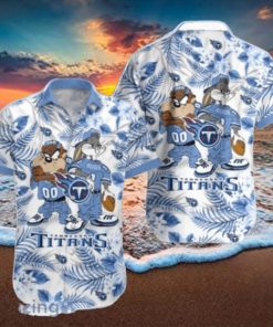 Tennessee Titans Hawaiian Shirt Taz and Bugs For NFL Team