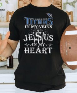 Tennessee Titans In My Vien Jesus In My Heart Logo Shirt