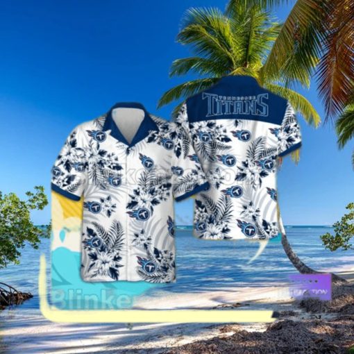 Tennessee Titans Logo Aloha Tropical Shirt