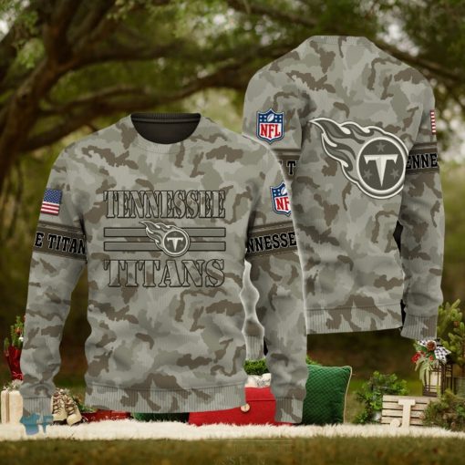 Tennessee Titans Logo NFL Camo New Style 3D Sweater Gift For Christmas