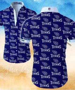 Tennessee Titans Mini Logo Hawaiian Summer Beach Shirt Full Print
