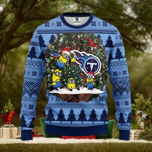 Tennessee Titans Minion Christmas Ugly Sweater