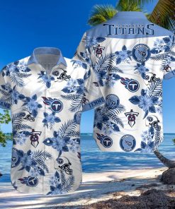 Tennessee Titans NFL Flower Hawaiian Shirt Football Fans Shirt