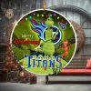 Seattle Seahawks NFL Custom Name Grinch Candy Cane 2 Sides Christmas Tree Decorations Ornament