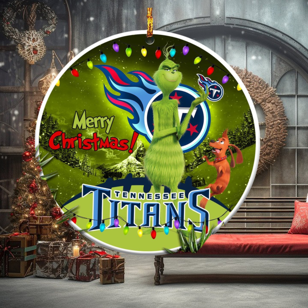 Tennessee Titans NFL Funny Grinch Christmas Ornaments Tennessee Titans NFL Funny Grinch Christmas Ornaments