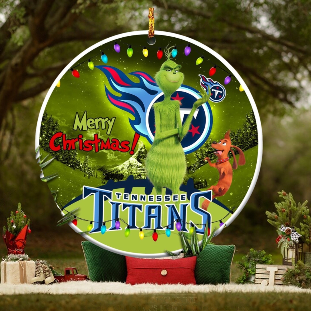 Tennessee Titans NFL Funny Grinch Christmas Ornaments Tennessee Titans NFL Funny Grinch Christmas Ornaments