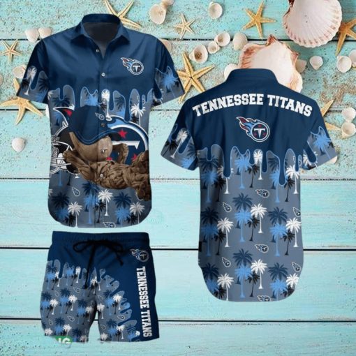 Tennessee Titans NFL Groot Graphic Hawaiian Shirt And Short For Best Fans Gift New Trending Beach Holiday