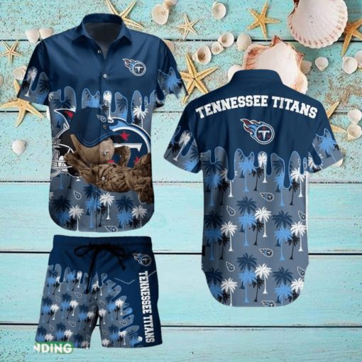 Tennessee Titans NFL Groot Graphic New Trends Hawaiian Shirt And Short For Men Women Gift Summer Beach Team Holiday