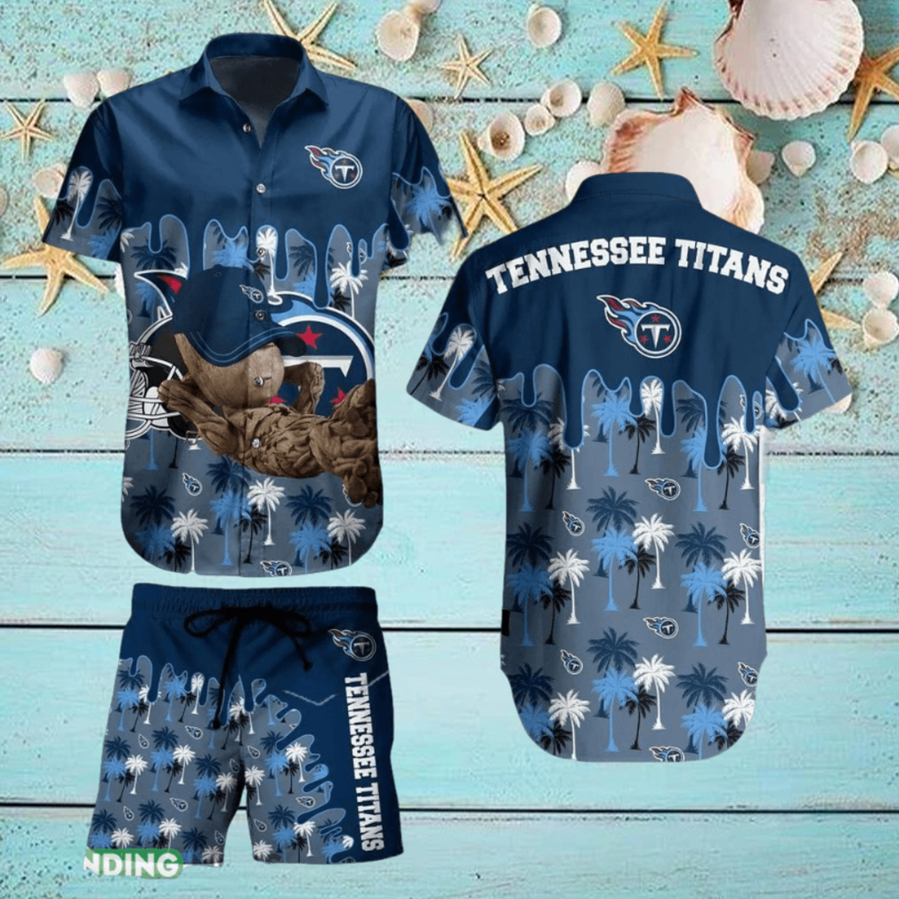 Tennessee Titans NFL Groot Graphic New Trends Hawaiian Shirt And Short For Men Women Gift Summer Beach Team Holiday Tennessee Titans NFL Groot Graphic New Trends Hawaiian Shirt And Short For Men Women Gift Summer Beach Team Holiday