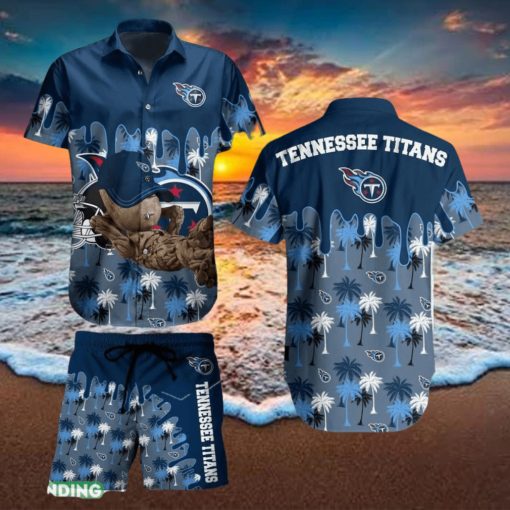 Tennessee Titans NFL Groot Graphic New Trends Hawaiian Shirt And Short For Men Women Gift Summer Beach Team Holiday
