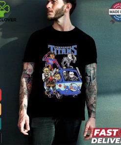 Tennessee Titans NFL Horror Characters Movie Hippie Halloween Shirt