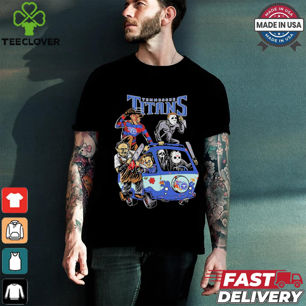 Tennessee Titans NFL Horror Characters Movie Hippie Halloween Shirt Tennessee Titans NFL Horror Characters Movie Hippie Halloween Shirt