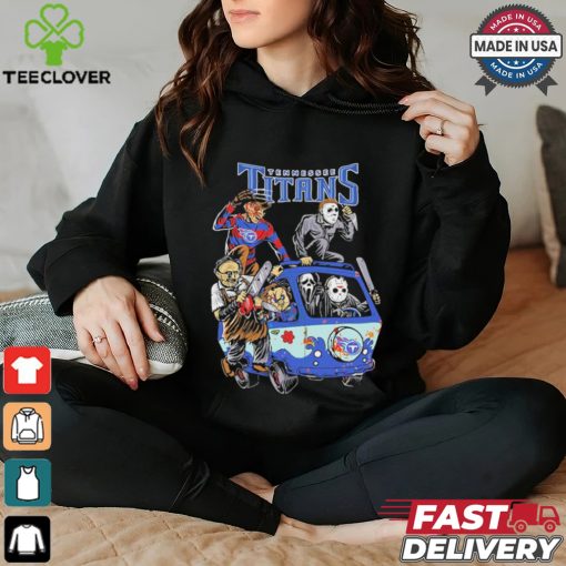Tennessee Titans NFL Horror Characters Movie Hippie Halloween Shirt
