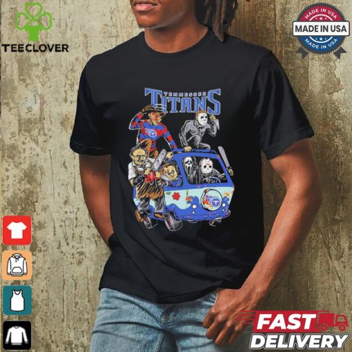 Tennessee Titans NFL Horror Characters Movie Hippie Halloween Shirt