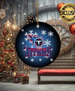 Tennessee Titans NFL Merry Xmas Custom Name Tree Decorations Ornament