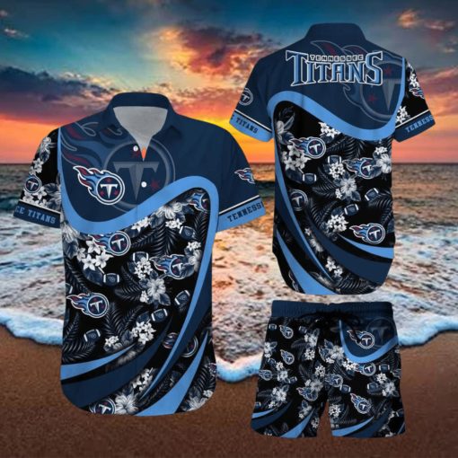 Tennessee Titans NFL SAS Tropical Pattern Island Summer Beach Team Hawaiian Shirt And Short For Mem Women Gift