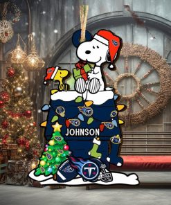 Tennessee Titans NFL Snoopy Ornament Personalized Christmas 2023 Holidays
