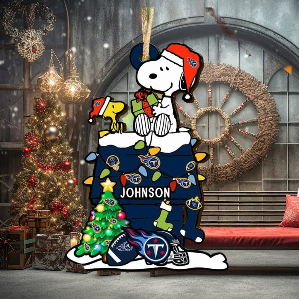Tennessee Titans NFL Snoopy Ornament Personalized Christmas 2023 Holidays Tennessee Titans NFL Snoopy Ornament Personalized Christmas 2023 Holidays