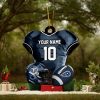 Washington Commanders NFL Sport Ornament Custom Your Name And Number