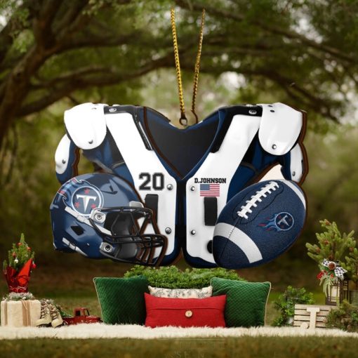 Tennessee Titans NFL Sport Ornament Custom Your Name And Number