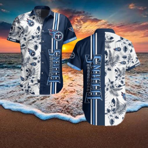 Tennessee Titans NFL Tropical Pattern Hawaiian Shirt And Short For Best Fans Gift New Trending Beach Holiday