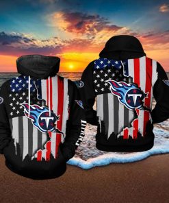 Tennessee Titans NFL US Flag Team 3D Printed Hoodie