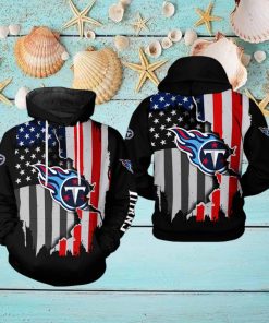 Tennessee Titans NFL US Flag Team 3D Printed Hoodie
