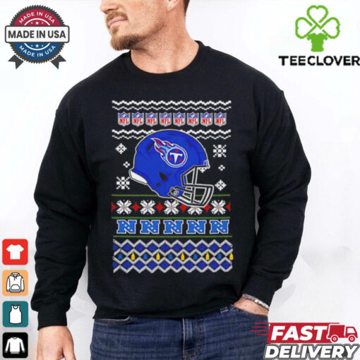 Tennessee Titans NFL football Christmas helmet shirt