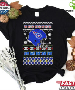 Tennessee Titans NFL football Christmas helmet shirt