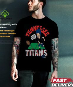 Tennessee Titans NFL x Homage x Beavis and Butt Head Unisex Tri Blend T Shirt