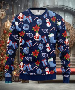 Tennessee Titans Santa Claus Snowman Christmas Ugly Sweater