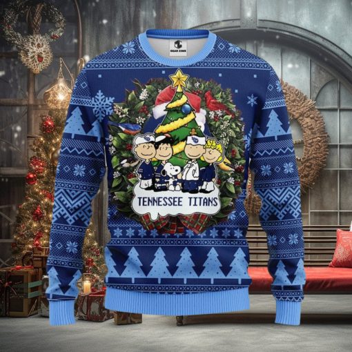Tennessee Titans Snoopy Dog Christmas Ugly Sweater Christmas Gift Ideas For Fans
