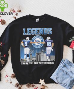 Tennessee Titans Steve McNair Vs Frank Wycheck Legends Thank You For The Memories Signatures Shirt