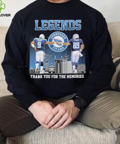 Tennessee Titans Steve McNair Vs Frank Wycheck Legends Thank You For The Memories Signatures Shirt