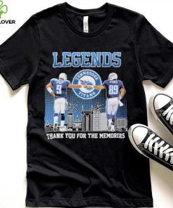 Tennessee Titans Steve McNair Vs Frank Wycheck Legends Thank You For The Memories Signatures Shirt