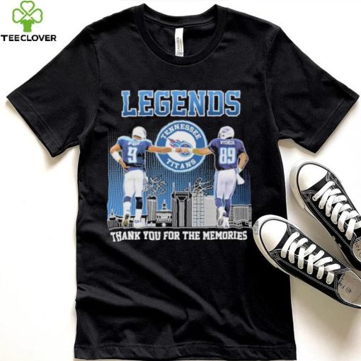 Tennessee Titans Steve McNair Vs Frank Wycheck Legends Thank You For The Memories Signatures Shirt